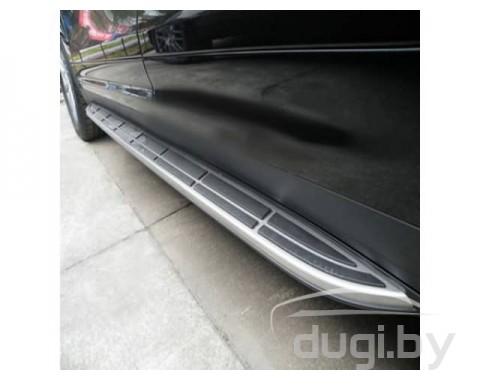 Пороги боковые для Porsche Cayenne (2011-...).